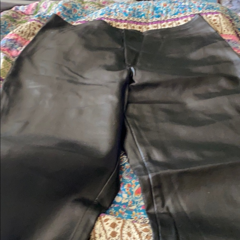 Flare-Leg Pu Slacks